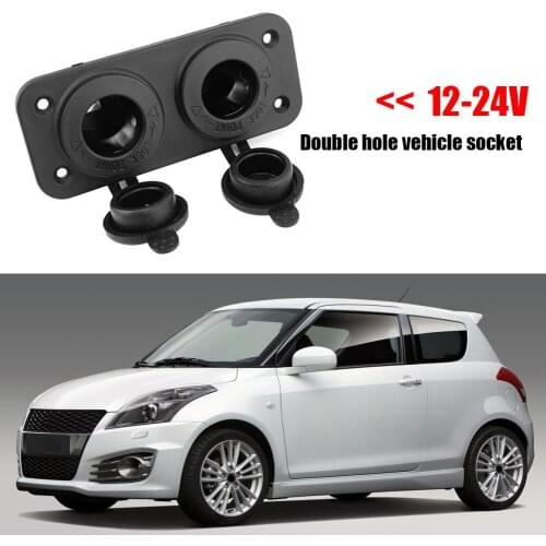 Car Cigarette Lighter Power Dual USB Socket Splitter for Car Marine Boat Motorcycle Truck Plug Charger Outlet Adapter Auto Acces