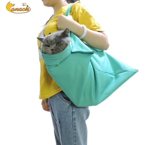 Ravel Handbag Foldable Cat Carrier Bag Outdoor Single Shoulder Bag And Tote For Small Pet，Puppy, Cats