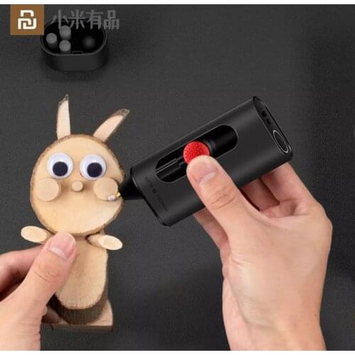 Wowstick Gluer Mini Cordless Electric Hot Melts Glue Pen Gluer Type-C Rechargeable With 20pcs Glue Sticks DIY Art Craft Glue Pen