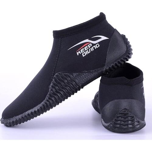 TaoBo KEEP DIVING 5MM Neoprene Scuba Diving Boots Water Shoes Vulcanization Winter Cold Proof High Upper Warm Fins Spearfishing