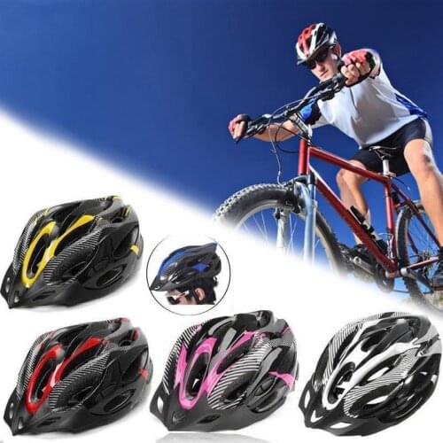 New Fashion Bicycle Helmets Matte Black Men Women Bike Helmet Back Light Mountain Road Bike Integrally