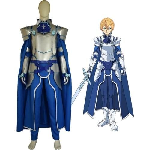 New Anime Sword Art Online Alicization SAO Eugeo Synthesis Cosplay Costume Knights Outfit Halloween Costumes for Women/Men