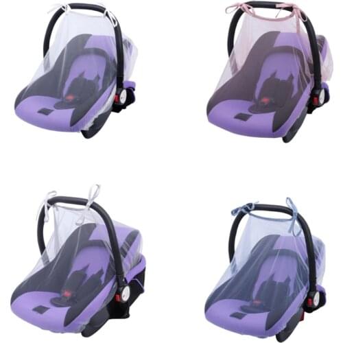 Mosquito Net Dustproof and Insect Protection for Baby Carriage Full Cover White/Pink/Blue/Gray