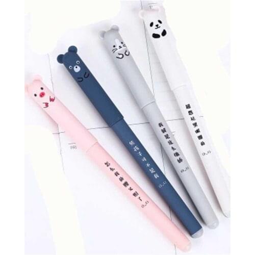 Pen Cute Cartoon Gel-Ink Pen Ballpoint Blue Ink Student Pens Random Color D20