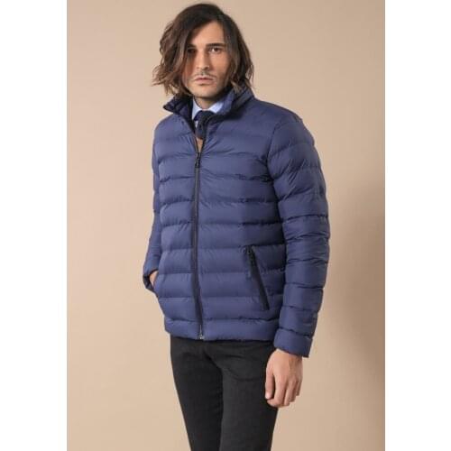 Blue Men Down Jacket Wessi