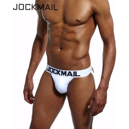 JOCKMAIL Brand Men Underwear Penis Sexy Jock Straps Calzoncillos Cotton Tanga Hombre G-string Thongs Gay Underwear Jockstraps