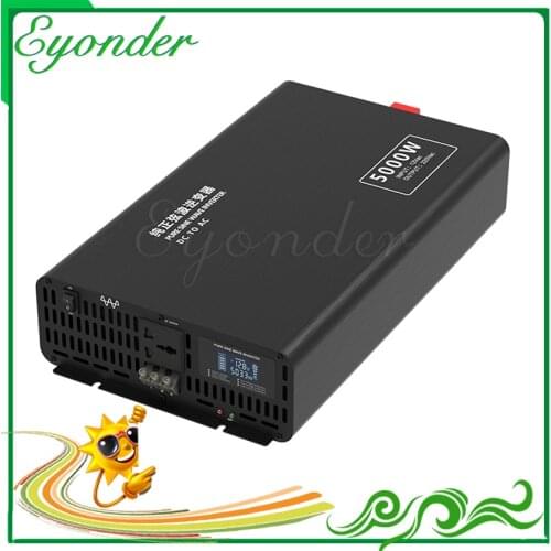 Input dc 12v 13.8v 24v 48v 53v 60v 70v 72v 73v 74v 80v 84v to output 110v 220v ac Pure Sine Wave 5000w power inverter converter