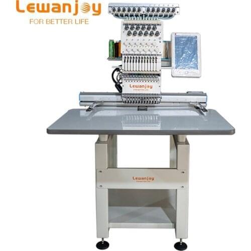 LEWANJOY Single Head Embroidery Machine Automatic Logo Customized Clothing Cap T-shirts Embroidery Machinery