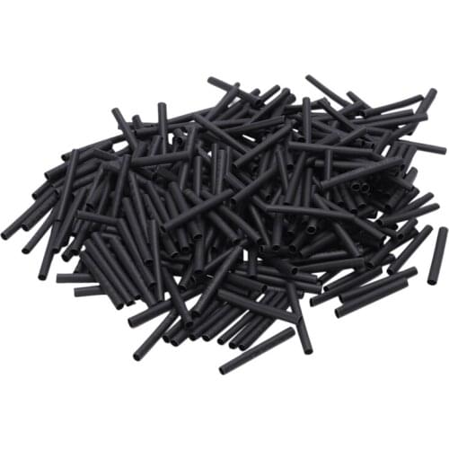 WSFS Hot Wire Wrap Sleeve 2mm Dia 30mm Long Heat Shrink Tubing 280pcs Black