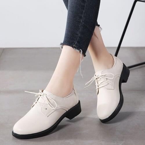 Women Shoes Flats Leather Sneakers Women 2020 Autumn Fashion Female Comfortable Casual Walking Footwear Large Size Shoes Women