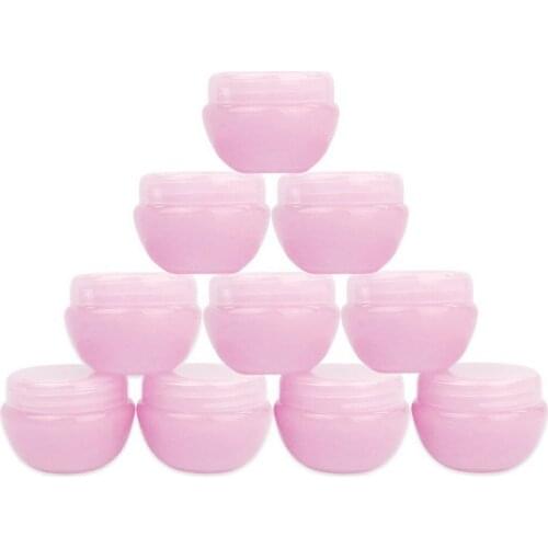 100pcs/lot 10g Empty Plastic Makeup Containers Bottle with Inner Liner Containers Pot Jar for Lotion Toners Lip Balm Face Cream