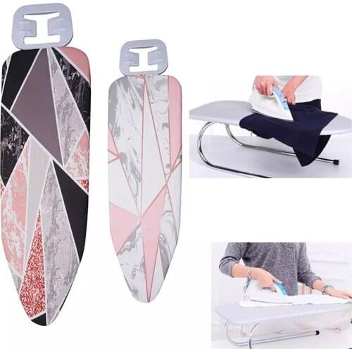 140*50CM Ironing Board Cover Marble Cloth Printed Ironing Board Cover Protective Non-slip Thick Cloth