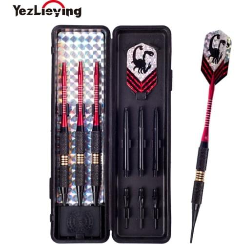 3pcs/Box High quality Professional 18g steel, copper, aluminum shaft Soft tip dart toys to throw on dart boards dongye023