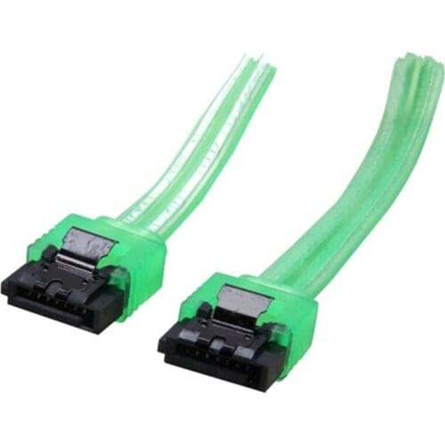 6Gb/s SATA3 Serial ATA DATA cable with latch Locking for PC Laptop SATA 3.0 SATAIII 6Gbps HDD Hard Drive Disk/ SSD-UV Green