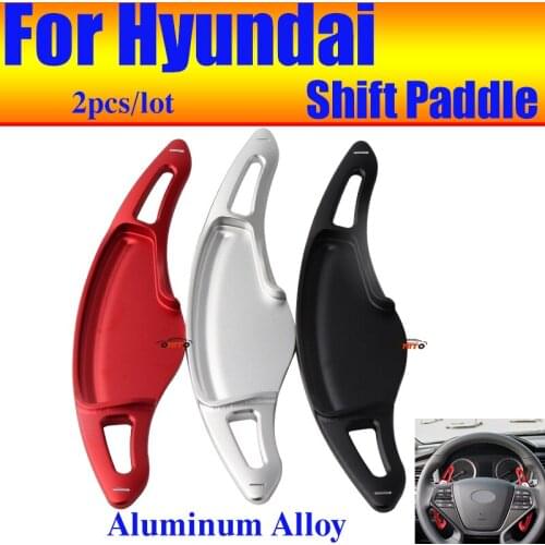 Car Interior Accessory Steering Wheel Shift Paddle Extened Shifter 2pcs/set Fit for Sonata 9 Car Styling Aluminum Alloy Red/blue