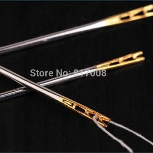 Assorted Self Threading Thread Sewing Needles Home Household Tools