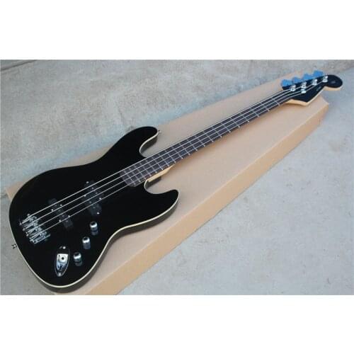 Free Shipping Top Quality jazz Black 4 String Bass Guitar 1 11