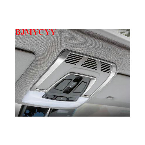 BJMYCYY Stainless steel decoration frame for car reading lamp for BMW 3 Series 320li GT 118 M235i 428i