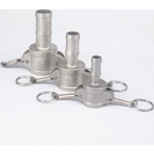 1/2"- 3" Hose Barbed 304 Stainless Steel Type C Socket Camlock Connector Groove Union Quick Fitting Wrench