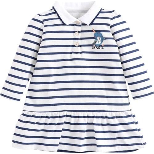 Quality Knitted Cotton Baby Girl Clothes 2021 Princes Long Dresses Childrens Clothing Kids Autumn Casual Sports Dress for Girls