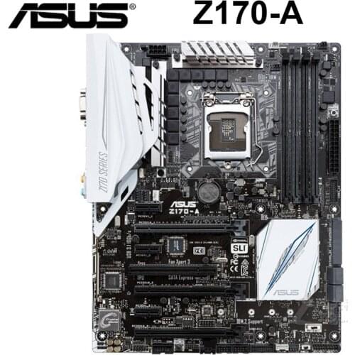 LGA 1151 DDR4 Asus Z170-A Motherbaord Intel Z170 Core i7/i5/i3 Desktop Asus Z170 Mainboard 64GB USB3.1 Type-A 1150 DDR4 ATX