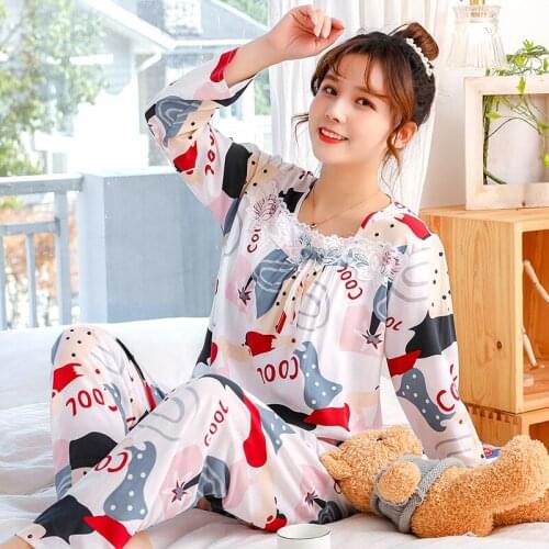 Sweet Cute Beautiful Cotton Plus Size Home Suit Womens Shorts Female Clothing Underwear Set Pajamas Outfits White Sleepwear