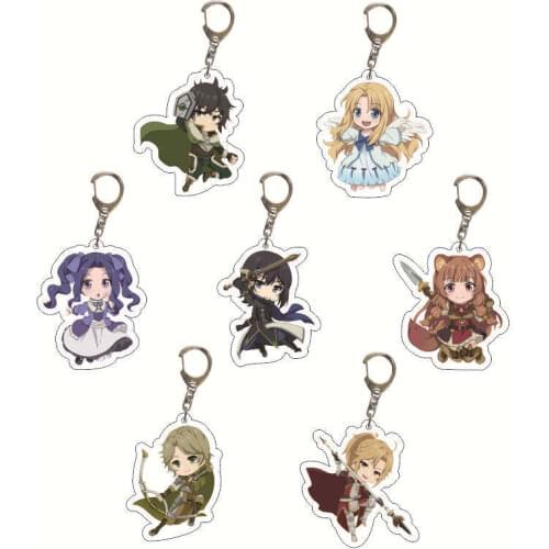 The Rising of the Shield Hero Tate No Yuusha No Nariagari Anime Raphtalia Firo Filo Cute Acrylic Keychain