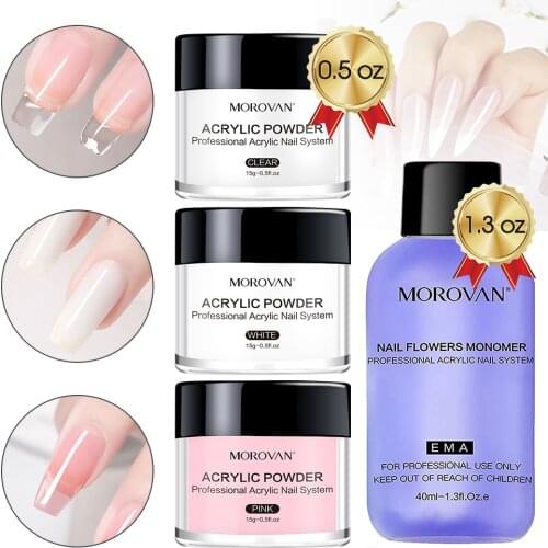 Белые акриловые пудры MOROVAN China At AliExpress