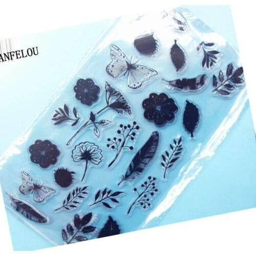 Dandelion Butterfly Clear Stamp DIY Silicone Seals Scrapbooking/Card Making/Photo Album Decoration Supplies Sheets