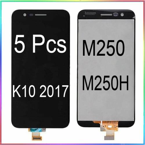 Wholesale 5 Pcs / lot for LG K10 2017 M250 M250H LCD Screen Display with Touch Digitizer Assembly