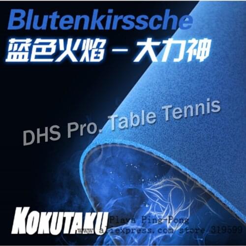 KOKUTAKU Original Blutenkirssche Blue Sponge Pimples In Table Tennis Rubber Ping Pong Sponge for 40mm+ Tenis Tenis De Mesa