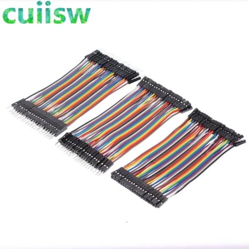 Dupont line 120pcs 10cm male to male + male to female and female to female jumper wire Dupont cable for arduino