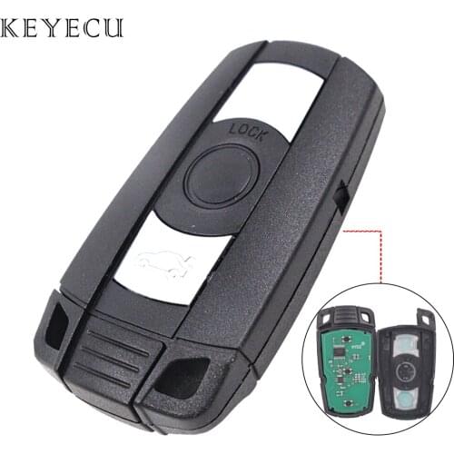 Keyecu CAS3 CAS3+ Smart Remote Key 3 Button 315MHz/433MHz/315LP/868MHz PCF7953 Car Key for BMW 1 3 5 7 Series X5 X6 Z4