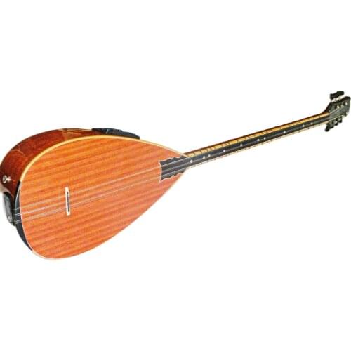 Half Cut Electro Acoustic Baglama Saz W/ Pickup W/ Free Belt