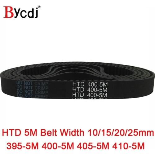 Arc HTD 5M Timing belt C=395/400/405/410 width10/15/20/25mm Teeth 79 80 81 82 HTD5M synchronous Belt 395-5M 400-5M 405-5M 410-5