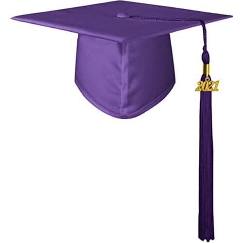 Graduation Hat Unisex Decorative Polyester Adult Graduation Tassel Cap for Bachelor Graduation Hat