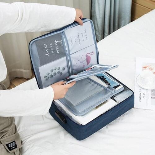 Document Ticket Bag Large Capacity Certificates Files Organizer for Home Travel Important Items Folder Storage Bags Supply