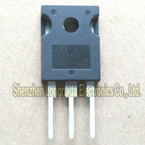 10PCS W12NK80Z STW12NK80Z TO-247 MOSFET TRANSISTOR 12A 800V