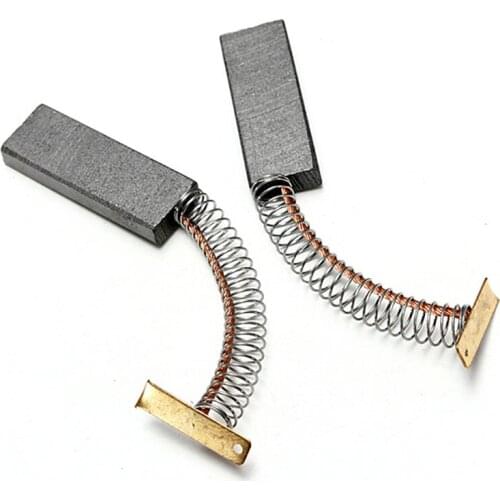 2pcs/pair Motor Carbon Brushes With Length Lead Centrifuge Carbon Brush Washing Machine Spring Carbon Brushes