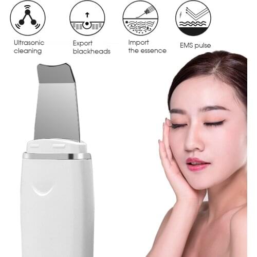 Ultrasonic Skin Scrubber Deep Face Cleaning Machine Peeling Shovel Facial Pore Cleaner Blackhead Remover Beauty Instrument