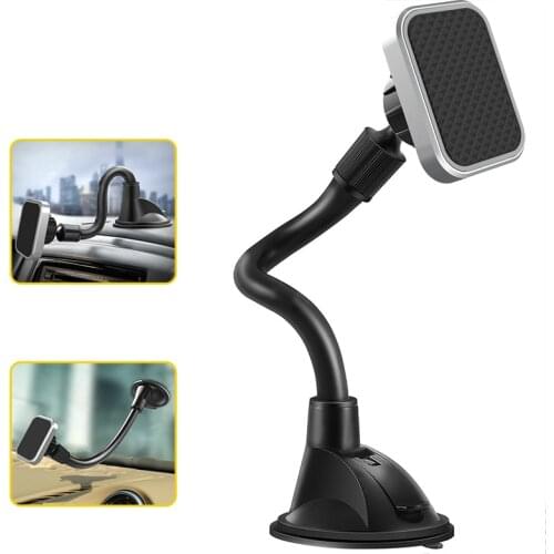 Universal Magnetic Car Phone Holder Long Arm Car Dashboard Phone Stand Strong Magnet Car Cellphone Holder For iPhone 8 X/7 plus