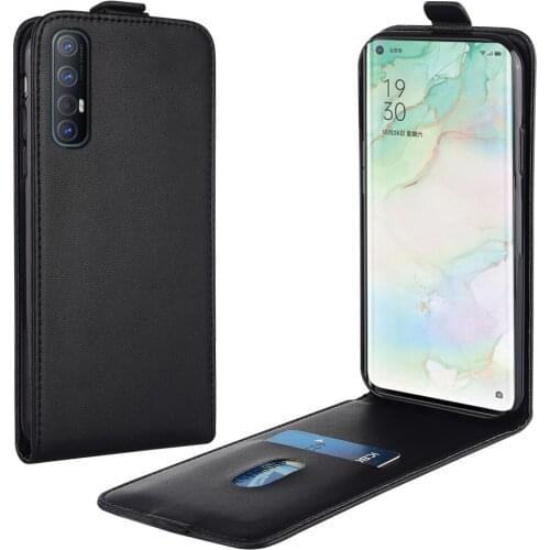 Flip Up and Down Leather Case for OPPO Reno3 Pro China PEDM00 CPH2207 CPH2145 Vertical Cover for Reno 3Pro Case Phone Bag