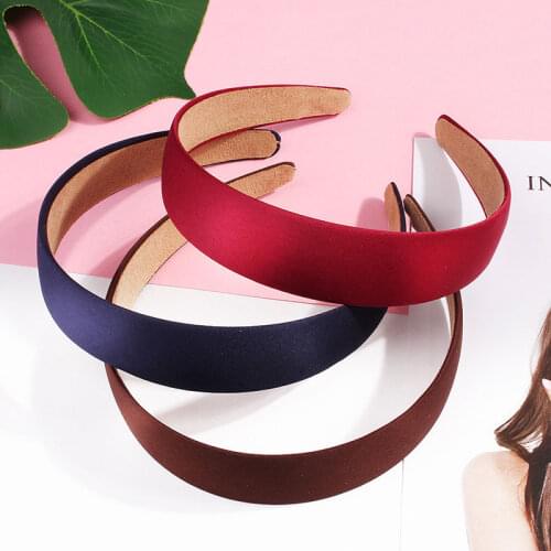 Fashion Women Headbands Wide Solid Color Headbands Elastic High Quality Hair Bands Lovely Gifts For Girls Hair Hoop Accessories