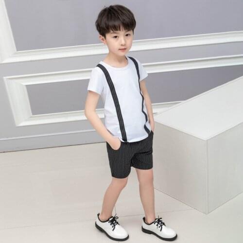 Flower Boys Vest Suit for Wedding Children Summer Formal Vest+Shorts Clothing Set for Baby Boys Kids Costume Formal Tuxedo Suits