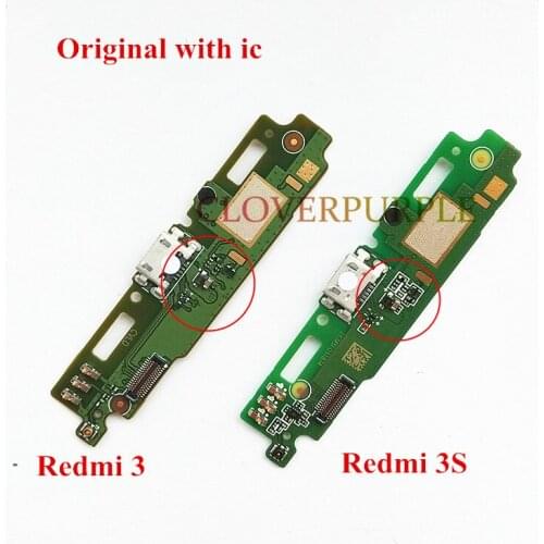 1x New Original USB Dock Connector Charge Board USB Charging Port Flex Cable Repair Parts for Xiaomi Redmi 3 3S
