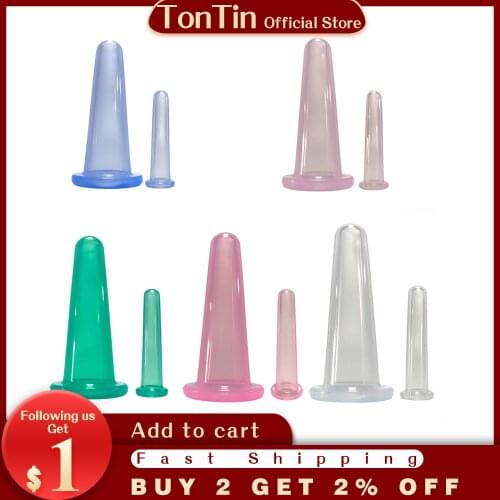 2pcs/4pcs Jar for Massage Body Cups Silicone Vacuum Cupping Ventosas vacuum bank Weight massage Cupping Apparatus vacuum cans