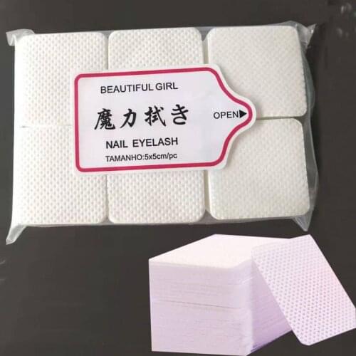 300pcs/lot Lint-Free Nail Polish Remover Cotton Wipes Gel Tips Remover Cleaning Manicure Tools