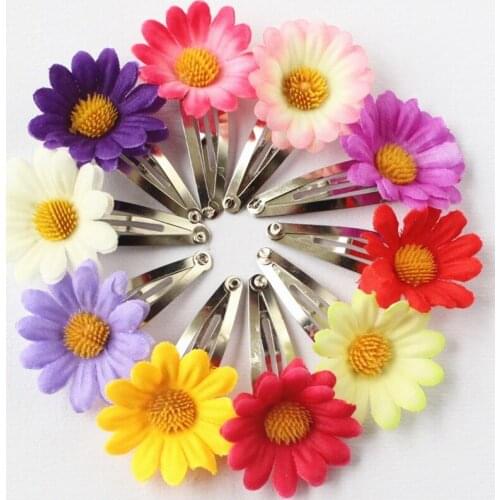 50 Fashion Women flowers daisy girls hair clips hair accessories for women