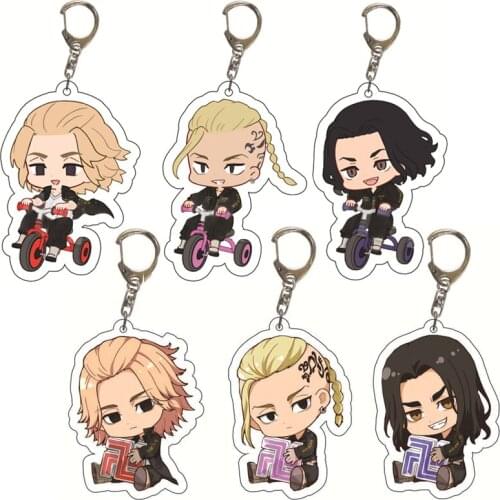 Anime Tokyo Revengers Acrylic Keychains Accessories Holder Kawaii Cartoon Figures Keychain Ring Charms Toys for Children Gifts