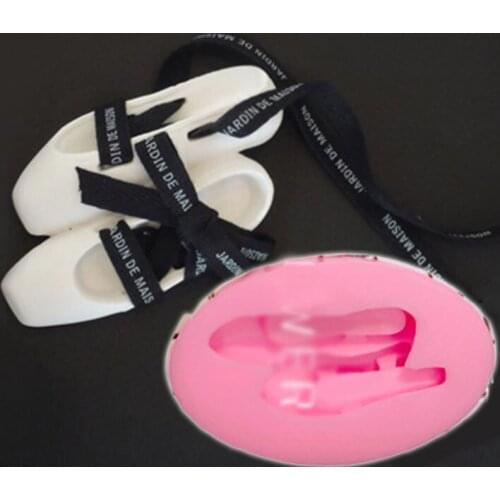 Ballet shoes Silicone molds soap mold ballet shoes silicone soap molds angel silica gel die Aroma stone moulds candle mould 3D